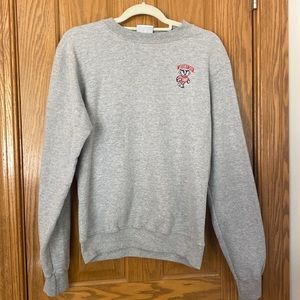 Gray Wisconsin crew neck
